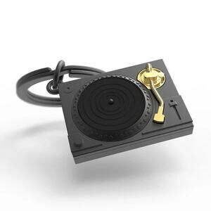 Metalmorphose 3D Record Player Keychain